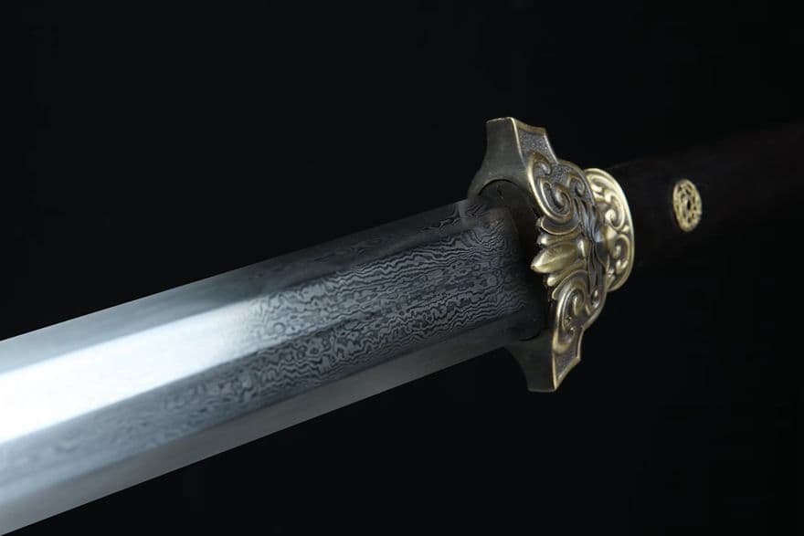 少帝唐剣（黒檀タイプ）古兵器 武具　刀装具　日本刀　模造刀 居合刀