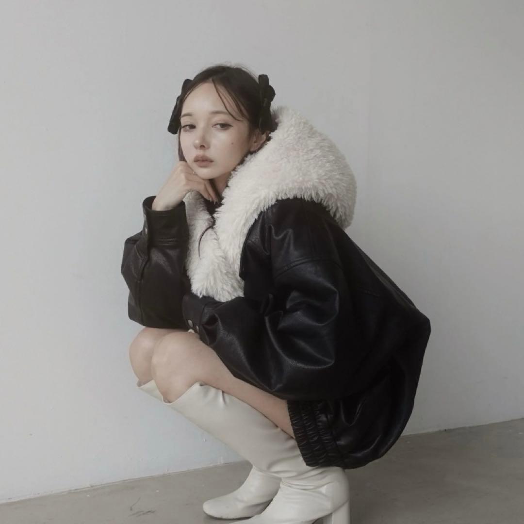 フードマフラー　fiction tokyo