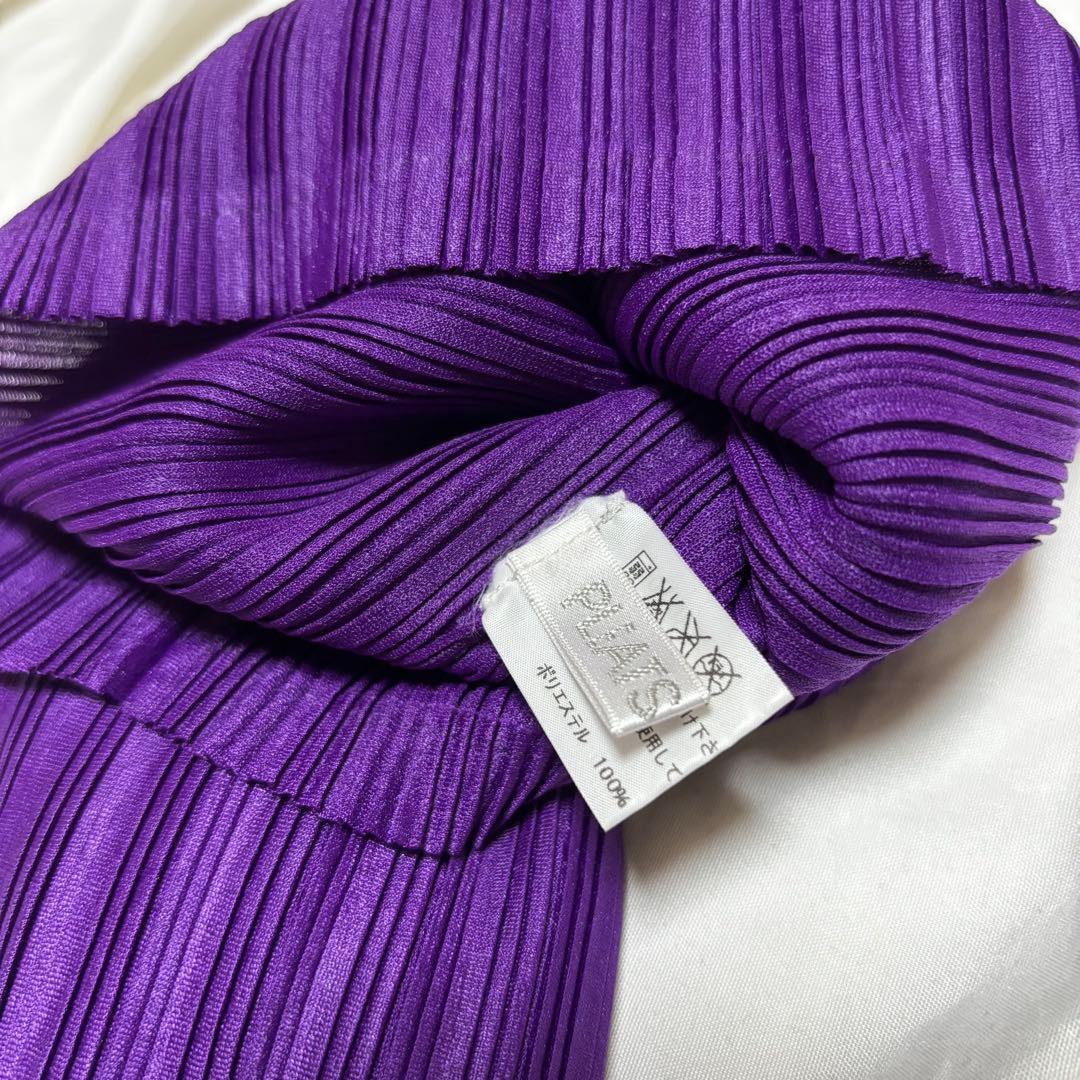 PLEATS PLEASE ISSEY MIYAKE ネックウォーマー 紫