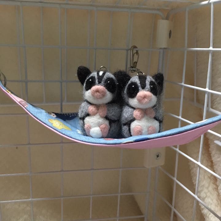 三角コーナーハンモック(うさぎ・和柄・P)夏仕様  2枚目 1150円