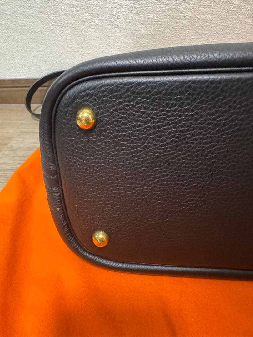 美品　エルメス　ボリード　35 ノワール　黒　✖️ゴールド　ショルダー