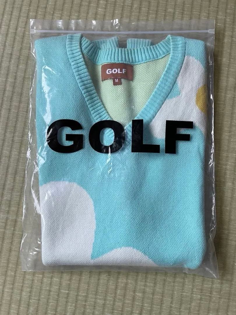 GOLF WANG 花柄 ベスト M