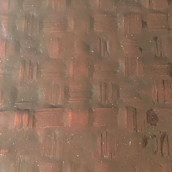 つづらの一閑張り　道具箱　茶溜め（深みのある赤茶色）