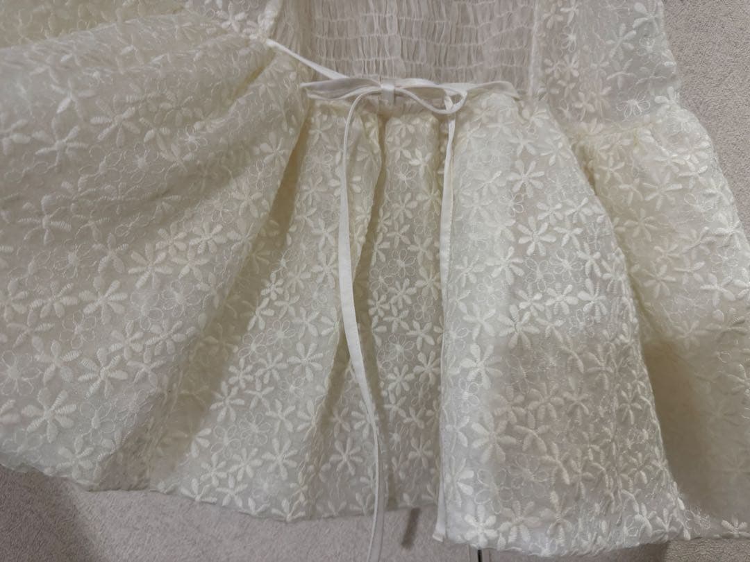 一度着用【rosymonster】 flora veil camisole 白