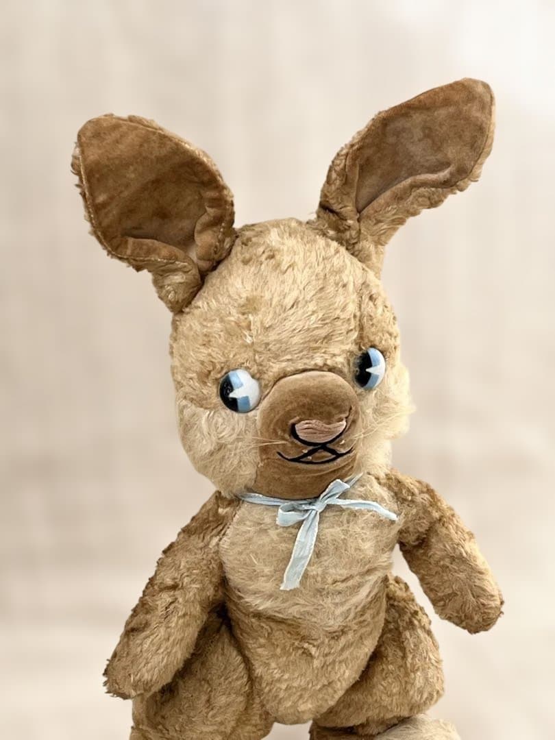 アンティークヴィンテージ英国製うさぎバニーぬいぐるみテディベア ドール