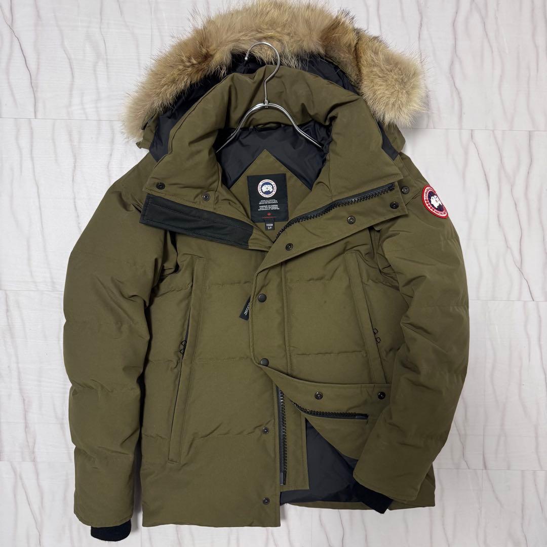 カナダグース ウィンダムパーカー 3way ダウン コヨーテファー カーキ S