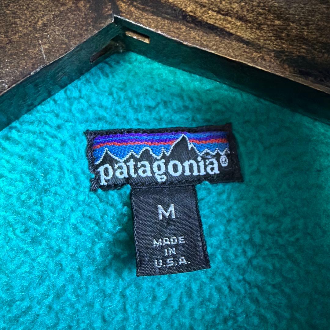 B*B様 80s パタゴニア　極上　黒　グリーン　patagonia シェルドシ