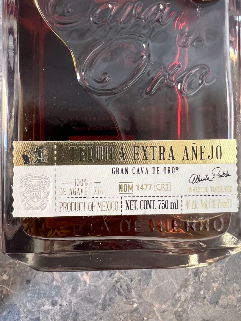 Cava de Oro Tequila Extra Añejo 750ml