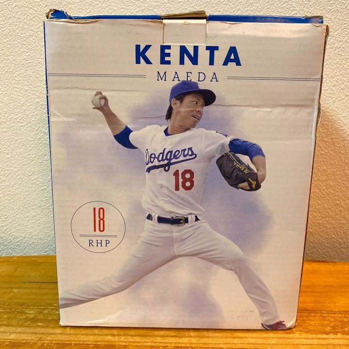 直筆サイン入り LAドジャース Dodgers前田健太選手ボブルヘッドフィギュア