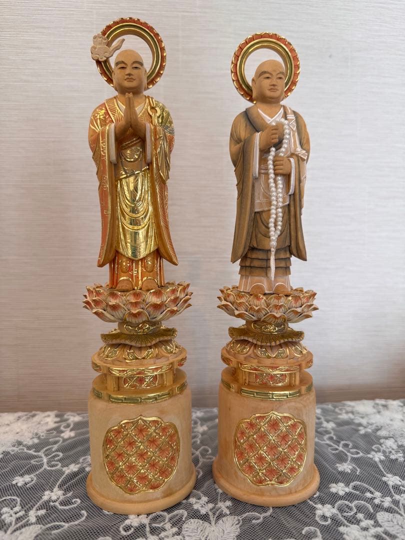 柘植材、彩色金箔両太師