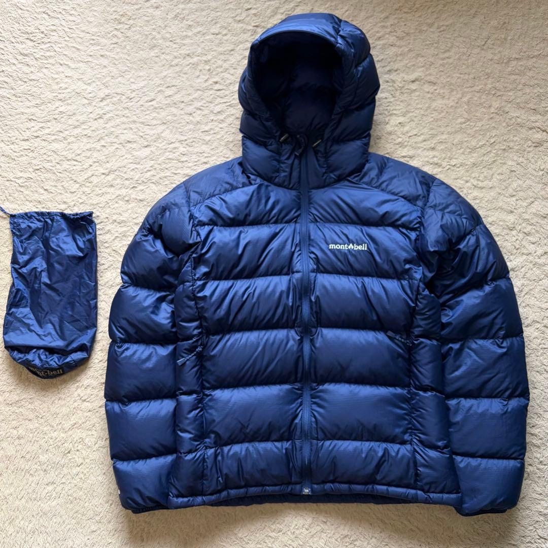 mont-bell ライトアルパインダウン パーカ 00s 90s M 紺 短丈
