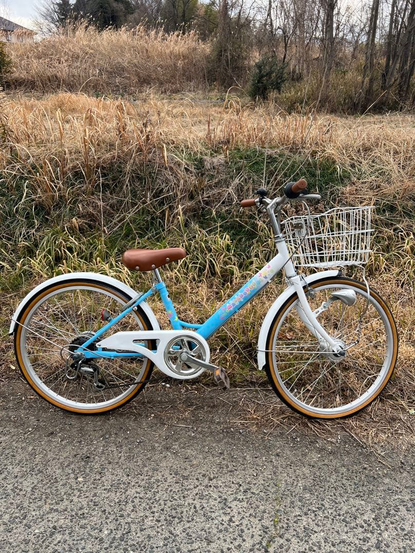 名古屋市内お届け無料手渡し希望2インチ子供用自転車 青と白 前カゴ付き