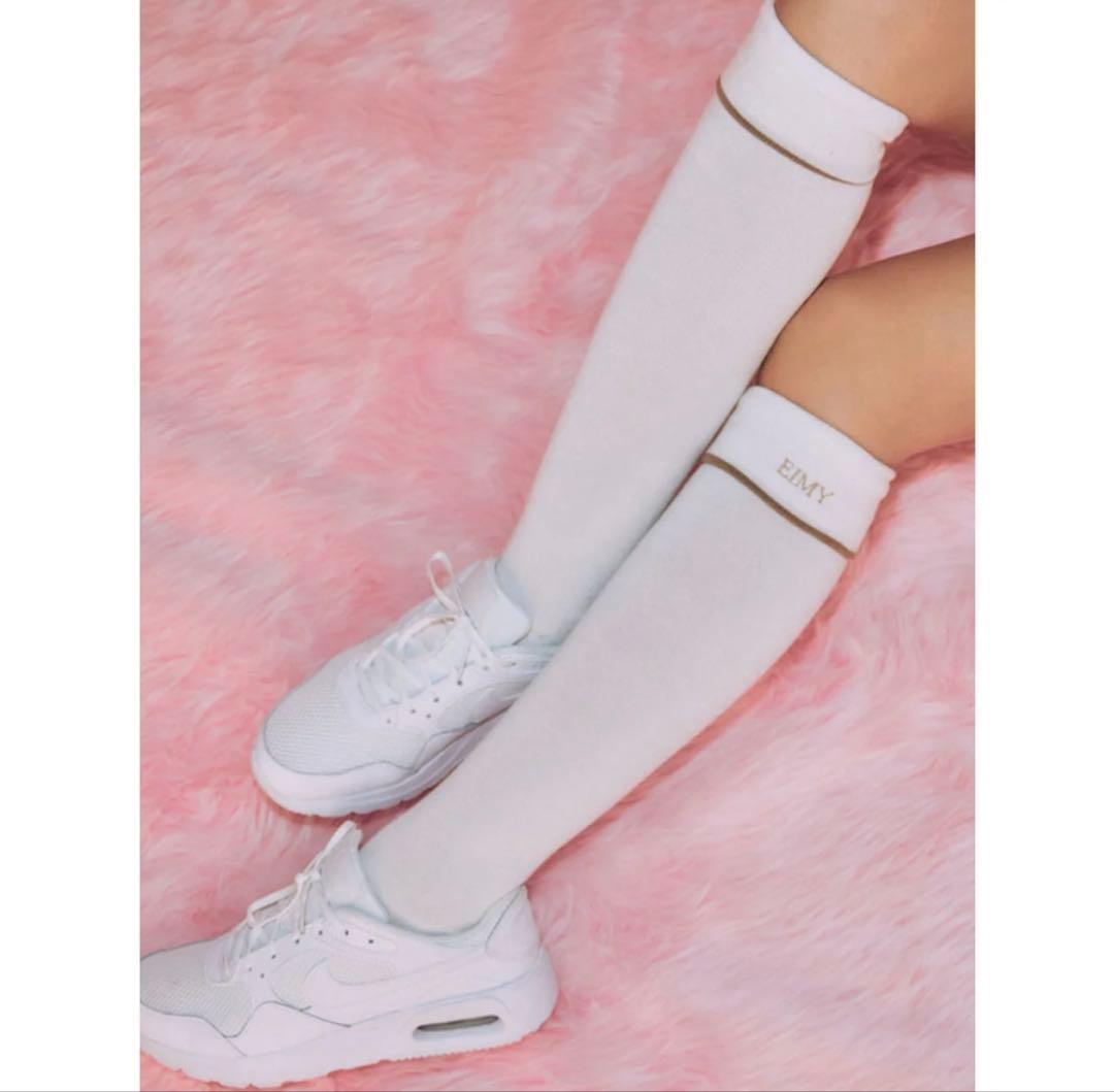 EIMY GOLF スウェット パール付シャツ スカート 靴下 ゴルフ4点セット