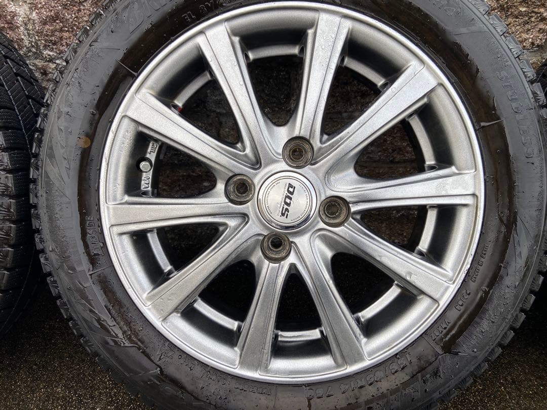 【送料込】ホイール付ブリザックVRX3♪155/65R14♪23年製♪２本その②