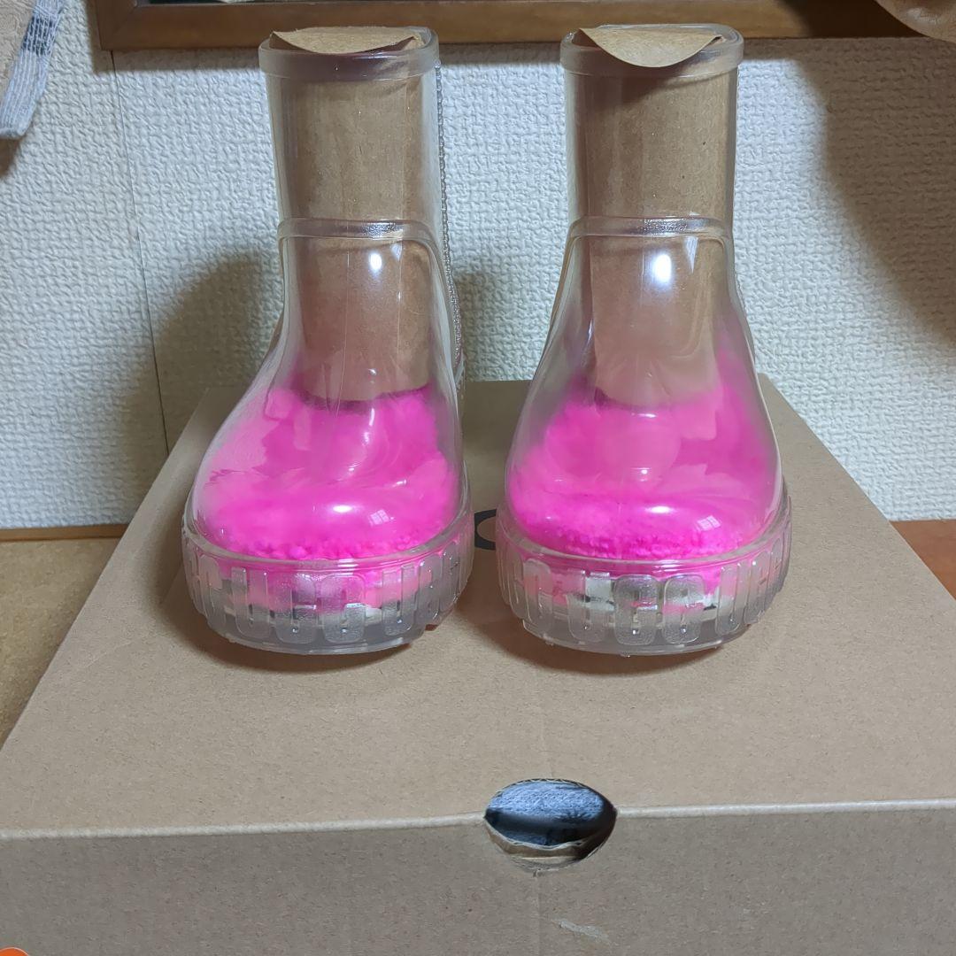UGG 予備用ソックスとW DRIZLITA CLEAR レインブーツのセット