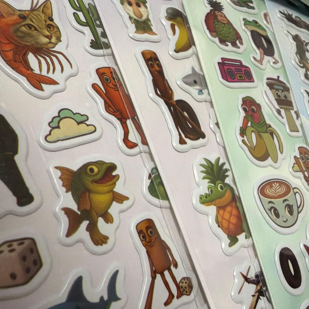 【新品未使用】イタリアンブレインロット ぷくぷくシール 15枚セット