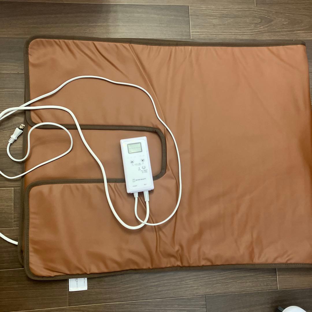 超美品★SEVEN BEAUTY タイマー機能付ヒートマット 有孔タイプ　エステ