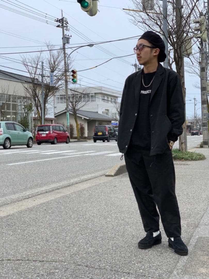 cootie ブラックジャケット コーチジャケット　セットアップ　美品