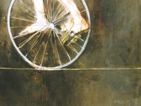 ジャン・ジャンセン、【綱渡り芸人】、希少な額装用画集より、新品額装付、状態良好