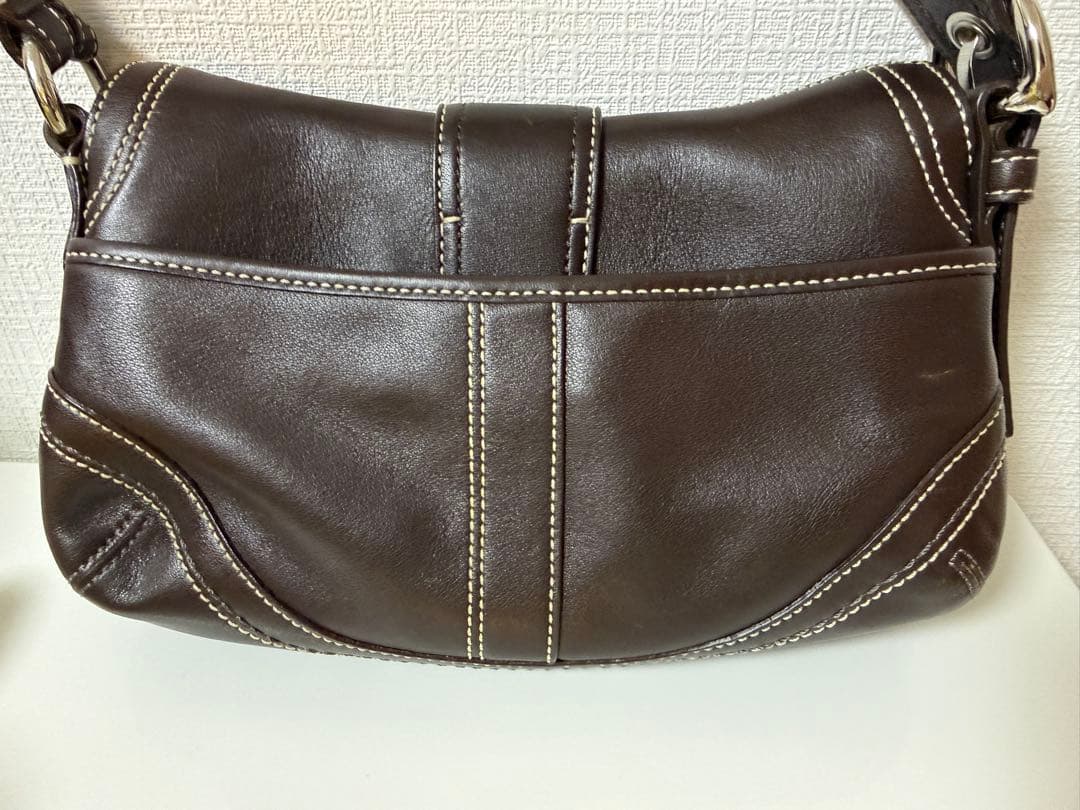 コーチ　ハンドバッグ　coach small bag brown