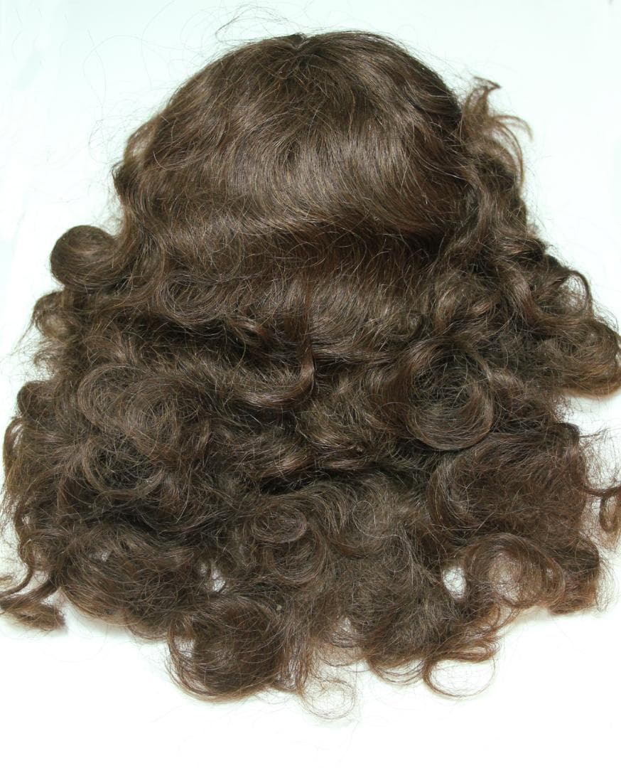 ◎大きな子に 内径 約38.5cm　人毛　ビンテージ ウィッグ　ビスクドールに