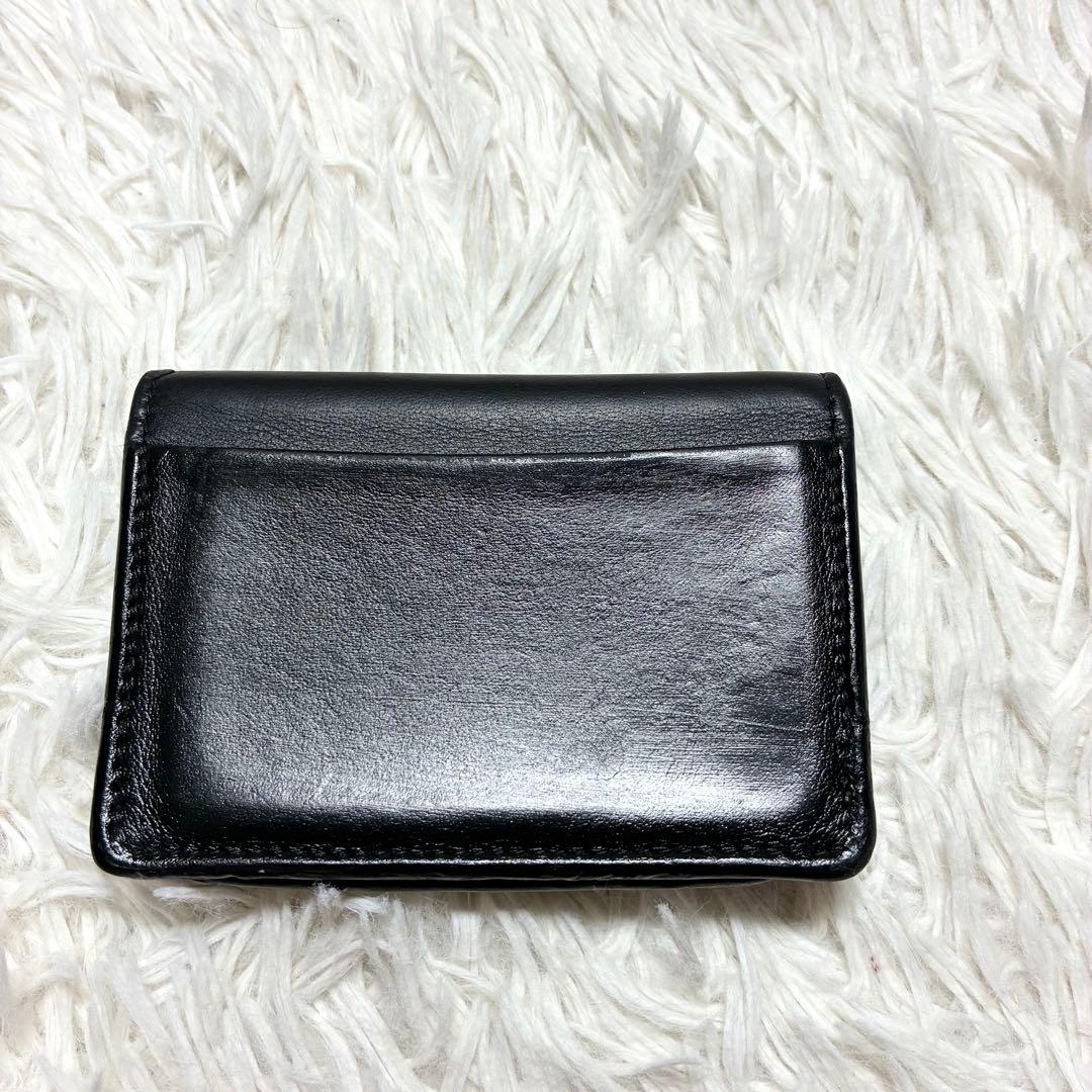 【バレンシアガ 】499201 ペーパー レザー 名刺入れ カードケース 黒