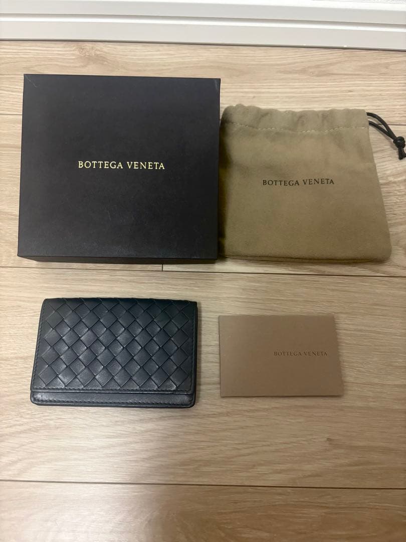 【美品】BOTTEGA VENETA 名刺入れ ボッテガヴェネタ ブラック