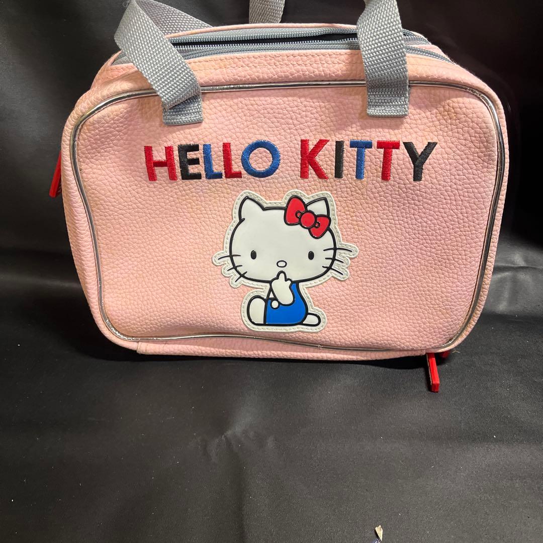 【希少】HI-SP ハローキティ ボウリング アクセサリーバッグ　レトロ　本革
