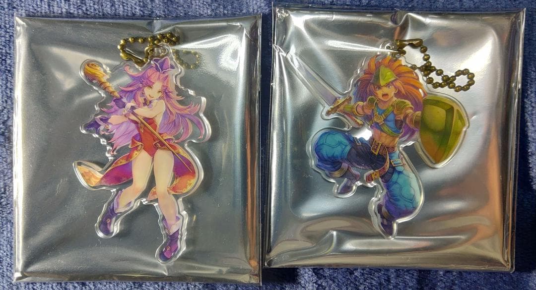 希少ラス１　スクエニカフェ 聖剣伝説3 デュラン アンジェラ アクキー