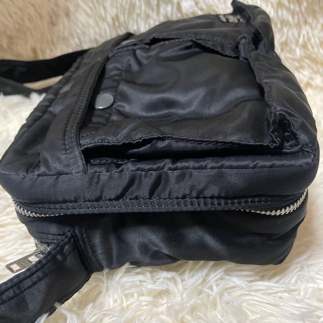 美品　ポーター　タンカー　ショルダーバッグ　2室　ブラック