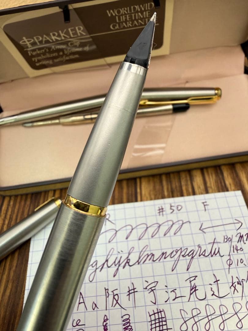 PARKER 万年筆 50 ファルコンニブ ボールペンおまけ