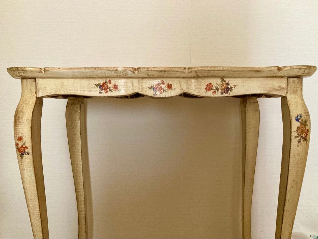 ITALYヴィンテージflorentineフローレンタイン花柄ネストテーブル難有