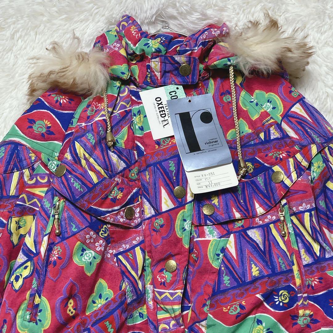 ［タグ付］リヒナー　スキーウェア　１１　撥水加工　総柄　定価44,000円