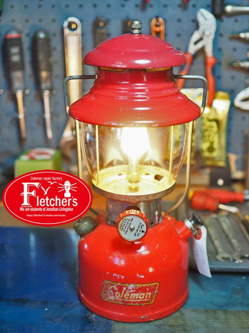 陶器バーナー1954年8月 コールマン 200A ランタンイエローボーダーu16