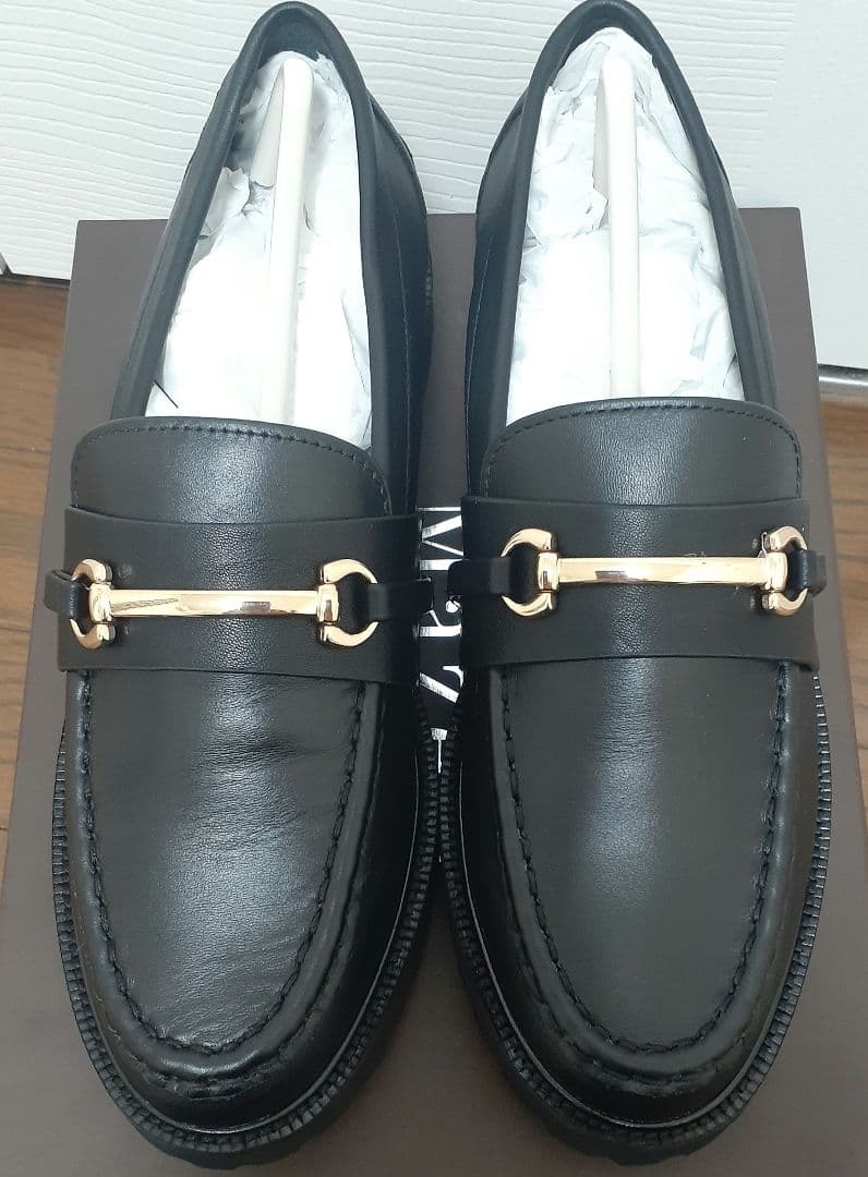 【新品未使用】Mazell / トラックソールビットローファー