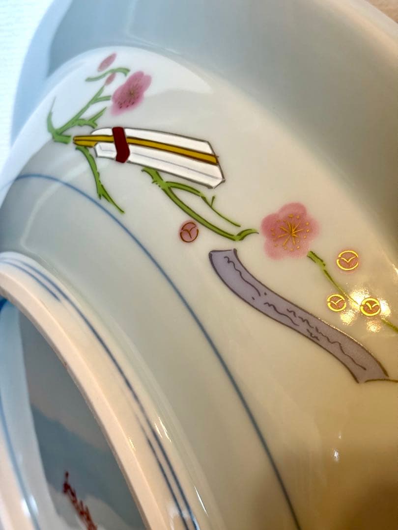 #皇太后陛下御麗筆「雛之図」良子女王　九谷焼　大皿