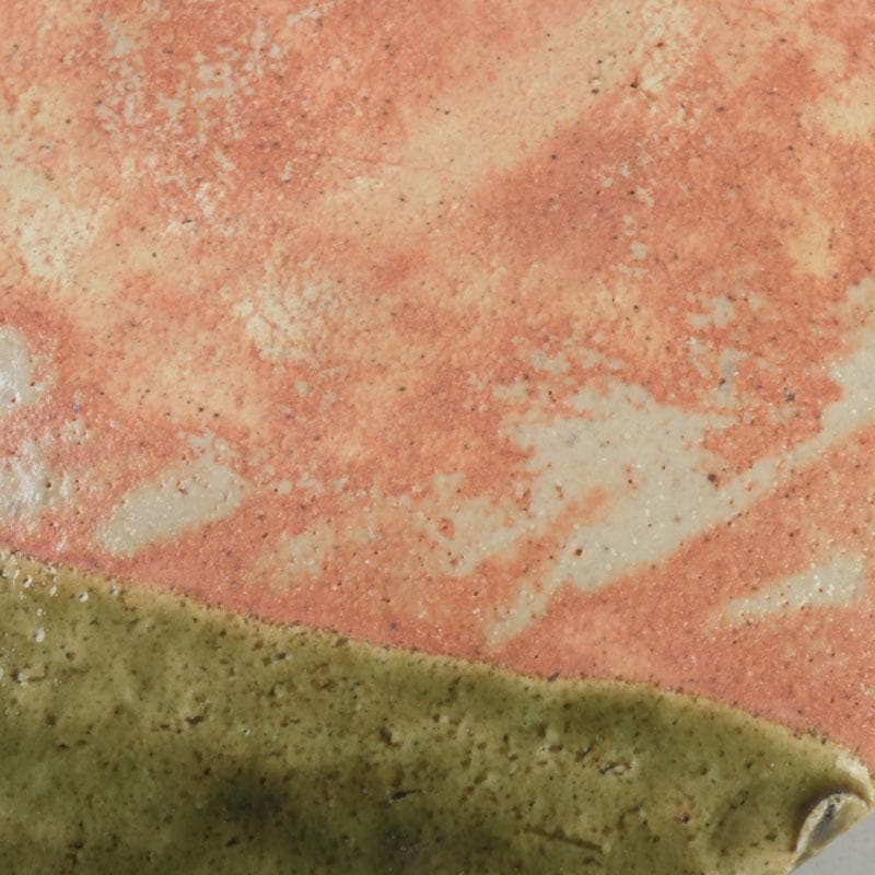 和食器　茶懐石　織部焼　蟹図　銘々皿　五客　C　9286