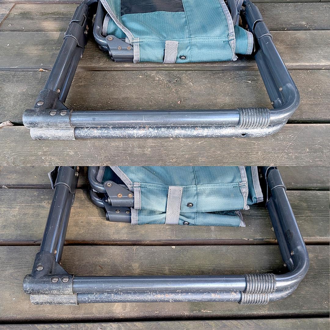 送料込【GCI OUTDOOR】折りたたみ アームチェア ポケット付 2脚セット