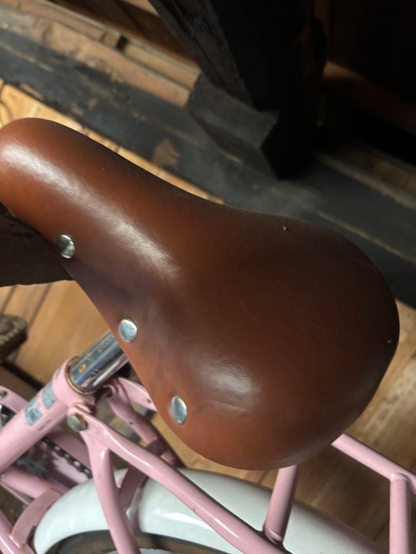 子供用自転車 16インチ Lupinus kids ピンク 籐風カゴ おしゃれ