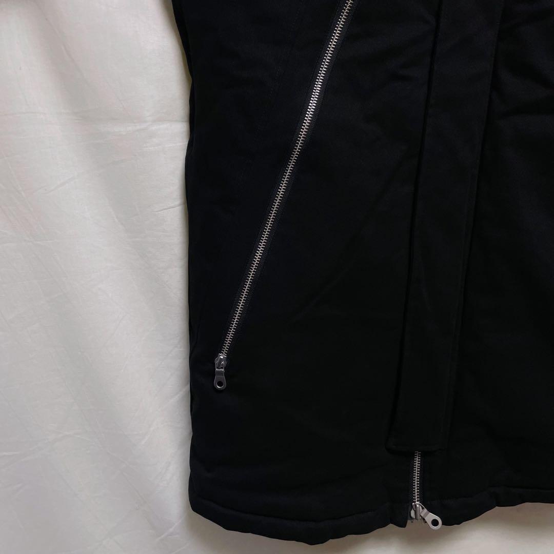 【NO ID.】マルチシームハイカラーハーフコート ボアフリース ハの字ジッパー