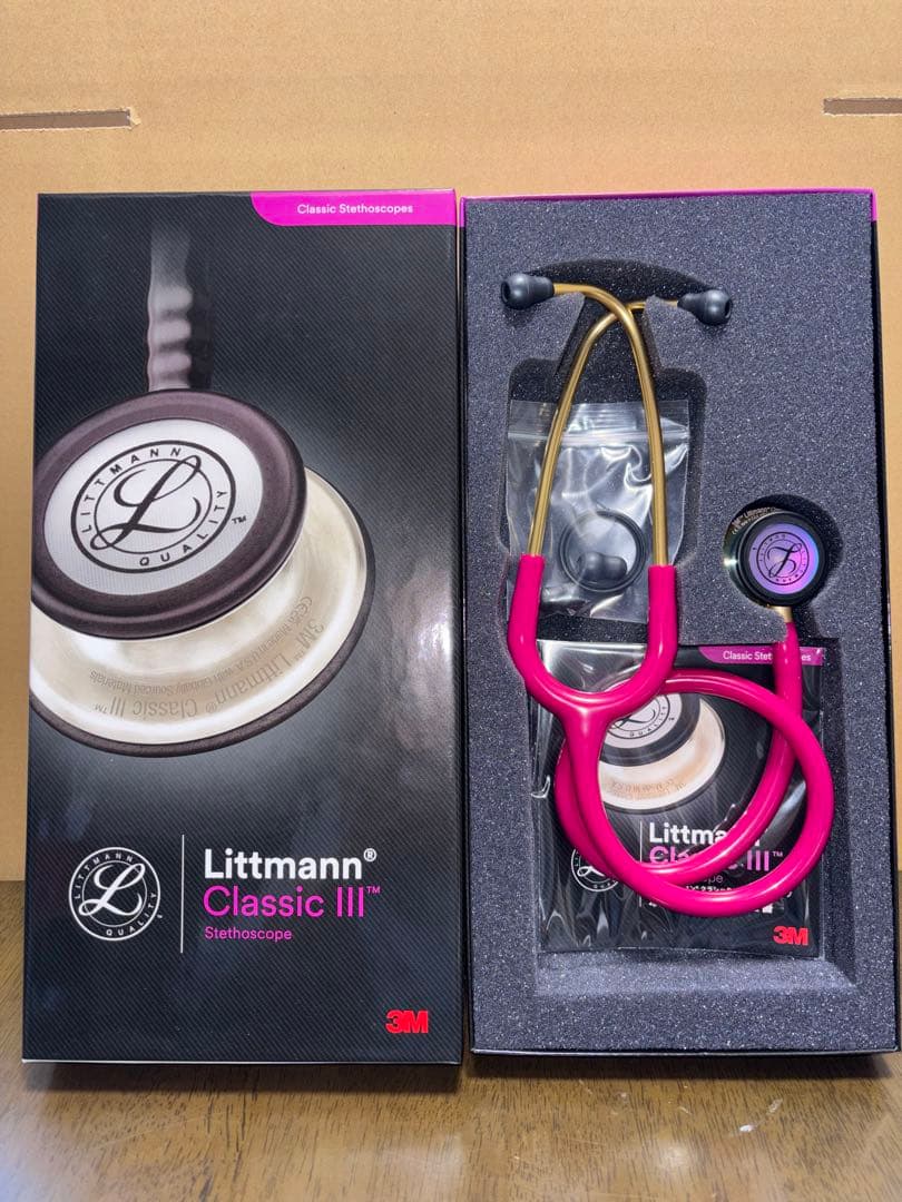 ⚪︎Littmann Classic III 聴診器 ピンク　27インチ