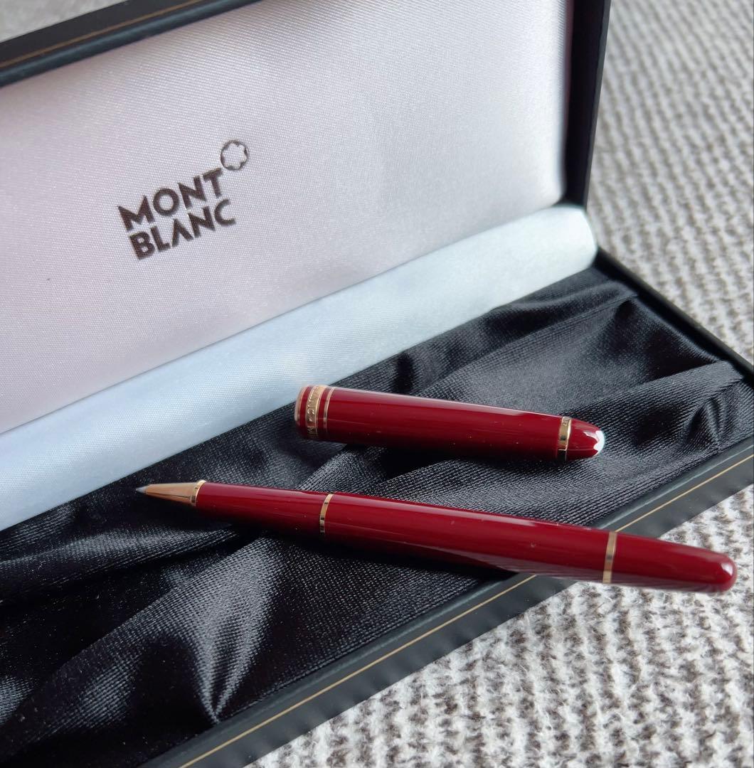 MONT BLANC ボールペン モンブラン　ボルドー色とゴールド