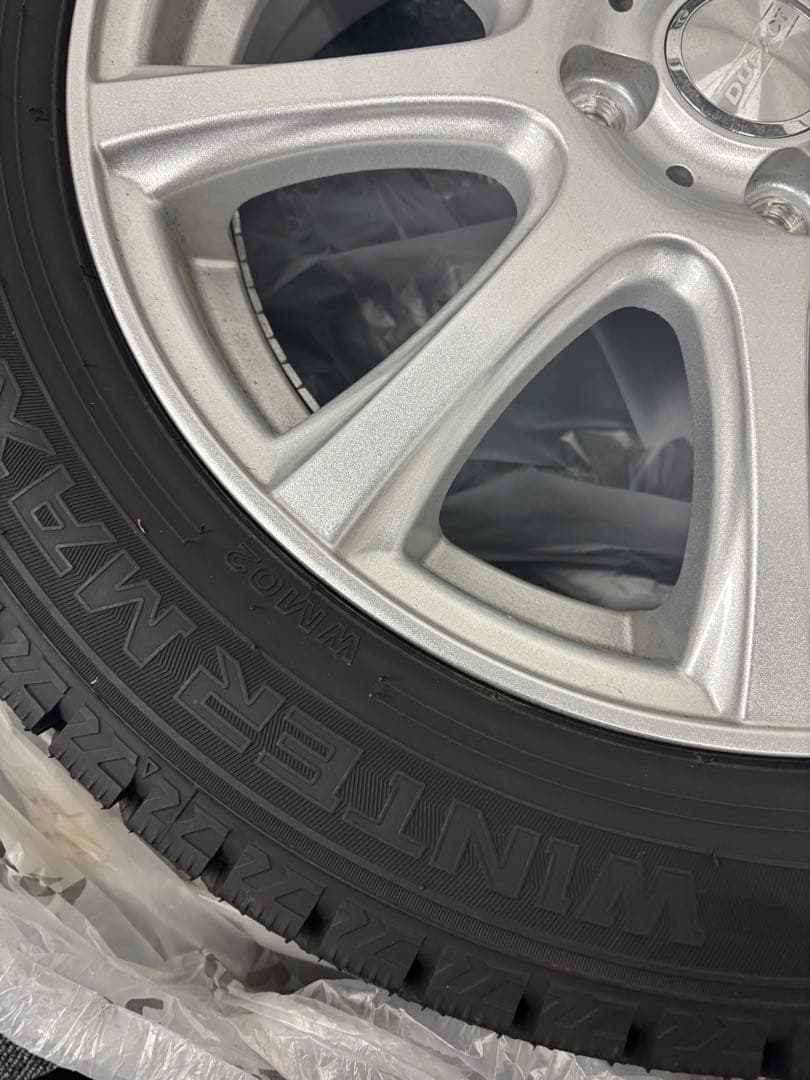 ①【おとーふちゃん】ダンロップ　スタッドレス&ホイール4本セット