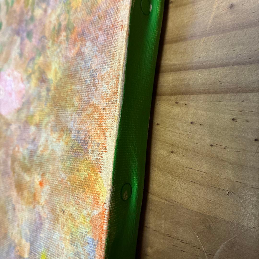 \"真昼のクイーン エリザベスローズ\"花の油絵 キャンバスアート