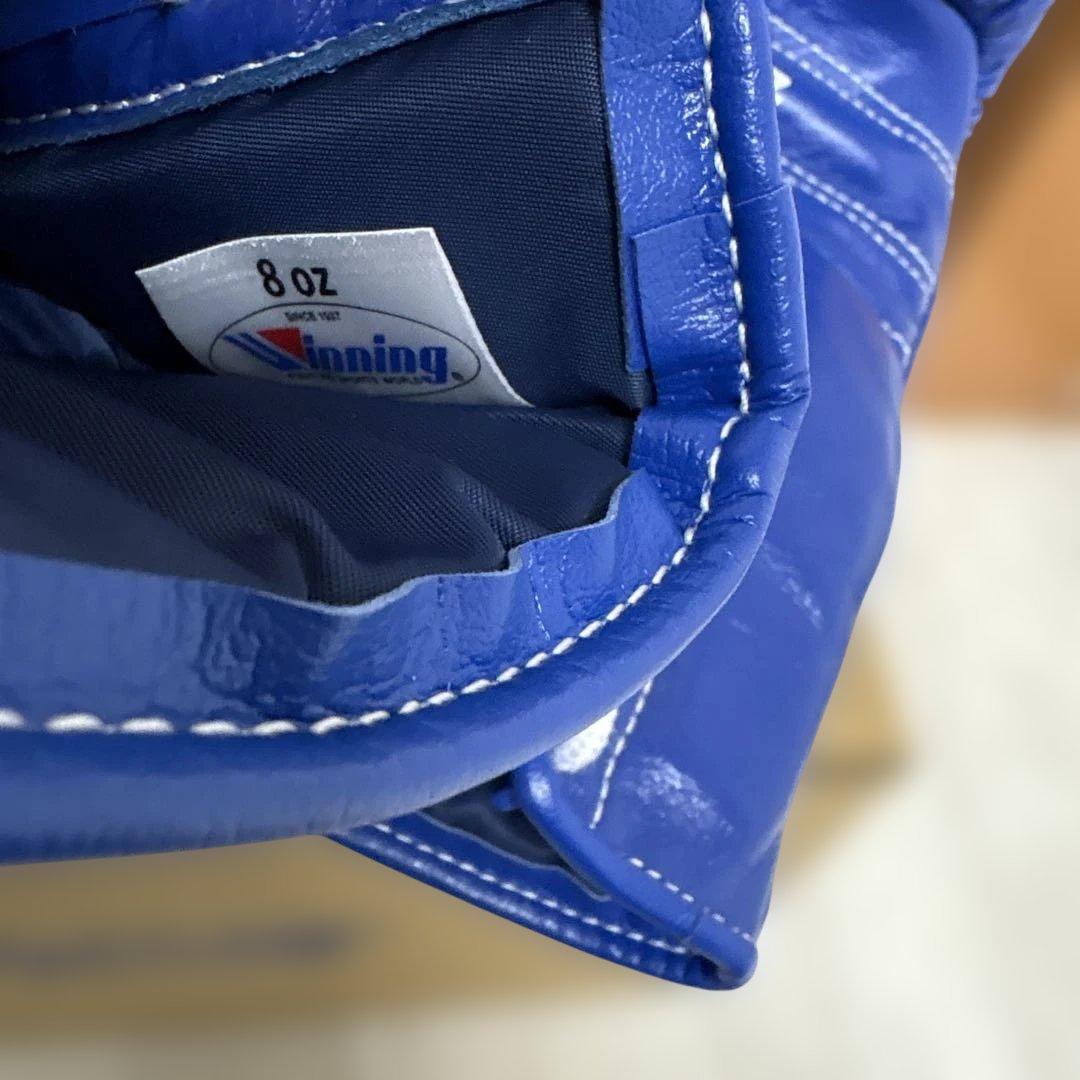 新品未使用品Winning ボクシンググローブ 8oz 青