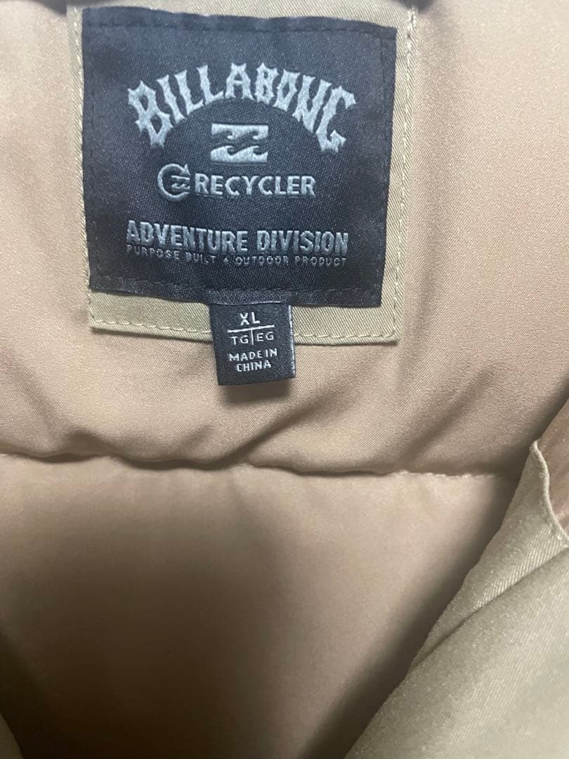 BILLABONG AD/DV 「UPCYCLE 」DOWN JACKET