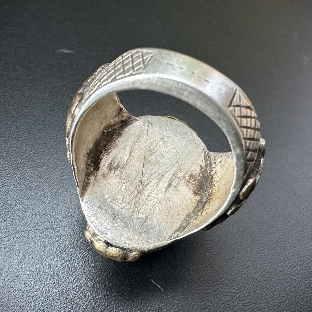 ビザンツ シルバーリング 指輪 パワーストーン 銀 古代ローマ 1546