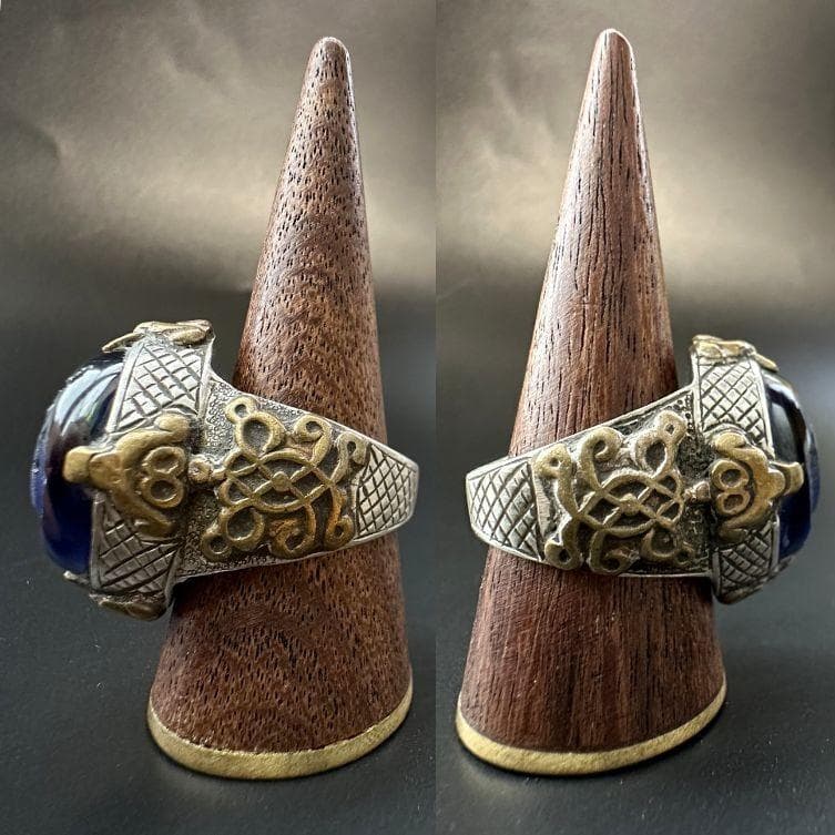 ビザンツ シルバーリング 指輪 パワーストーン 銀 古代ローマ 1546