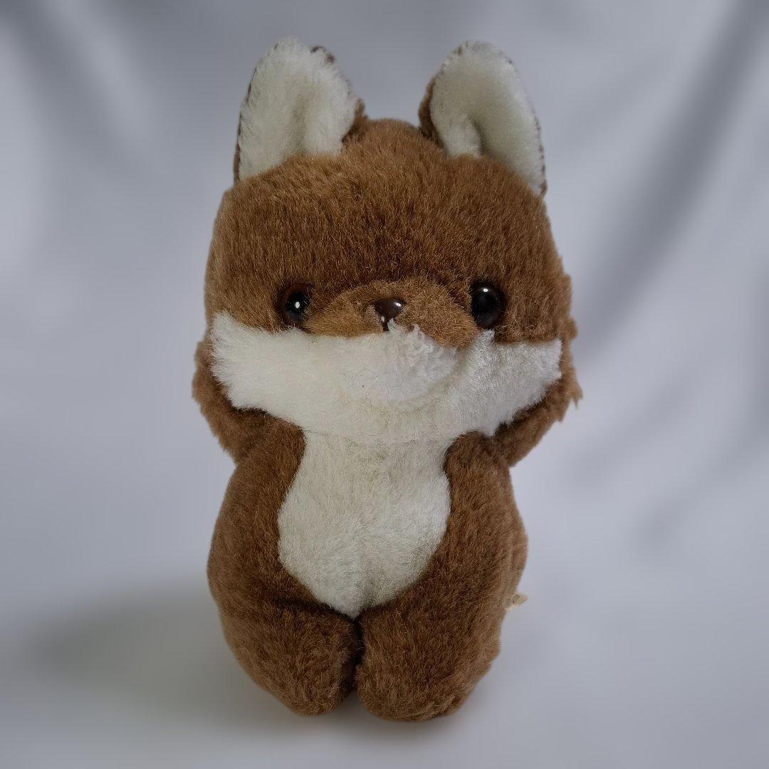 【ぬいぐるみの三英】キタキツネ★チロンノプ★　昭和レトロ＊当時物