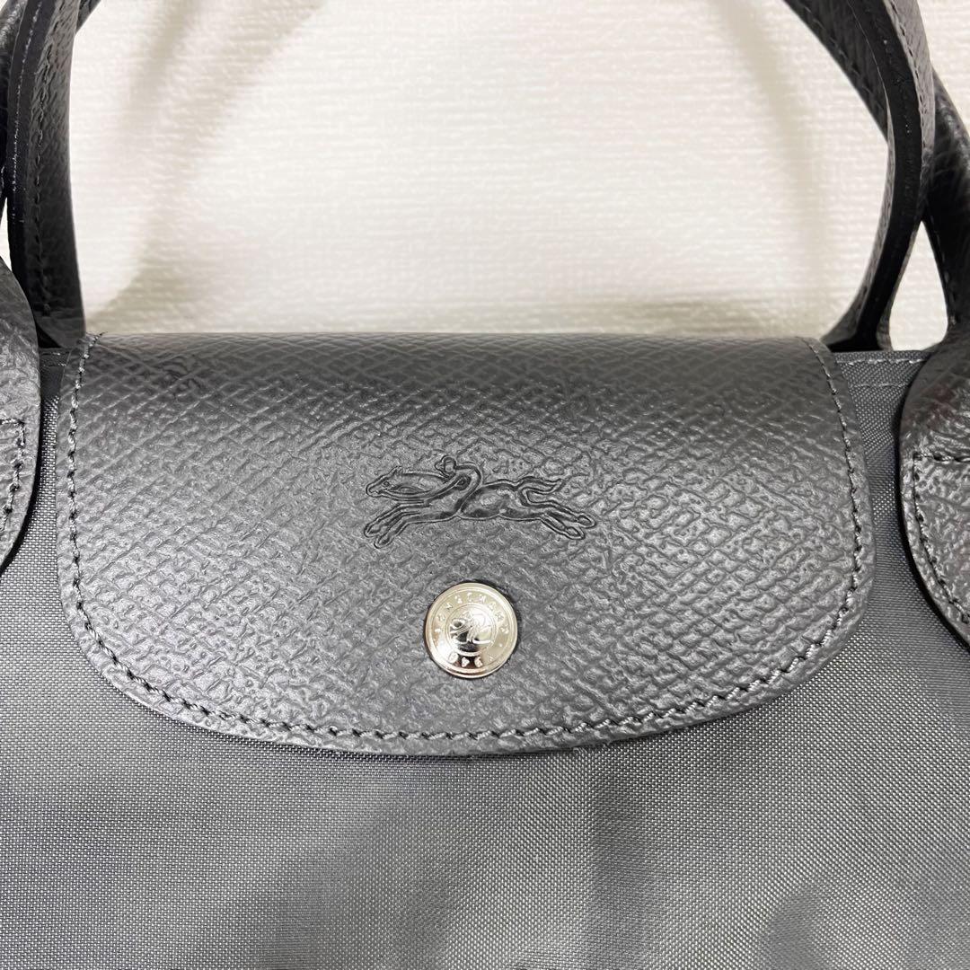 【未使用】ロンシャン ル プリアージュ グリーン ショッピングバック Mサイズ